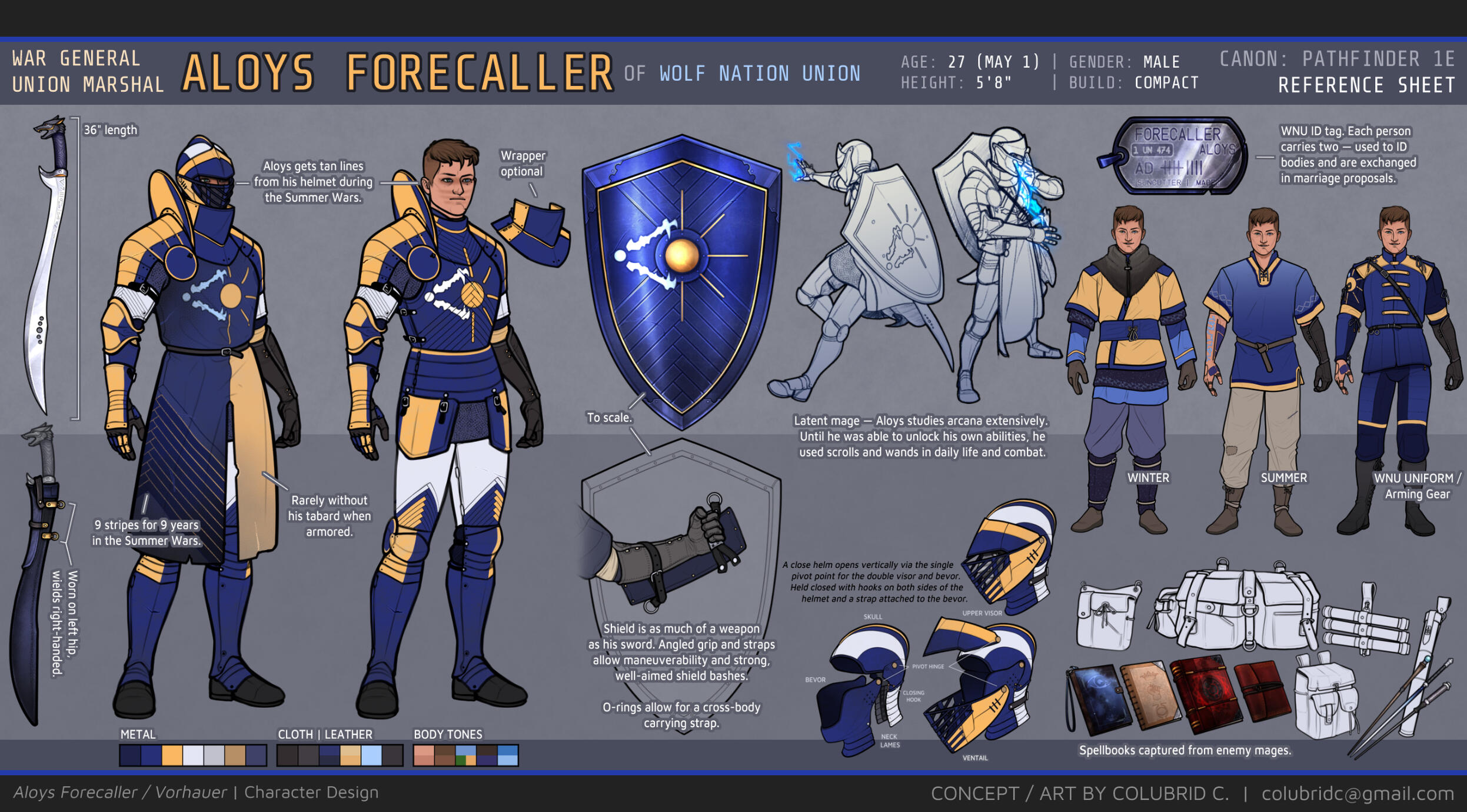 Aloys | Pathfinder | Reference Sheet