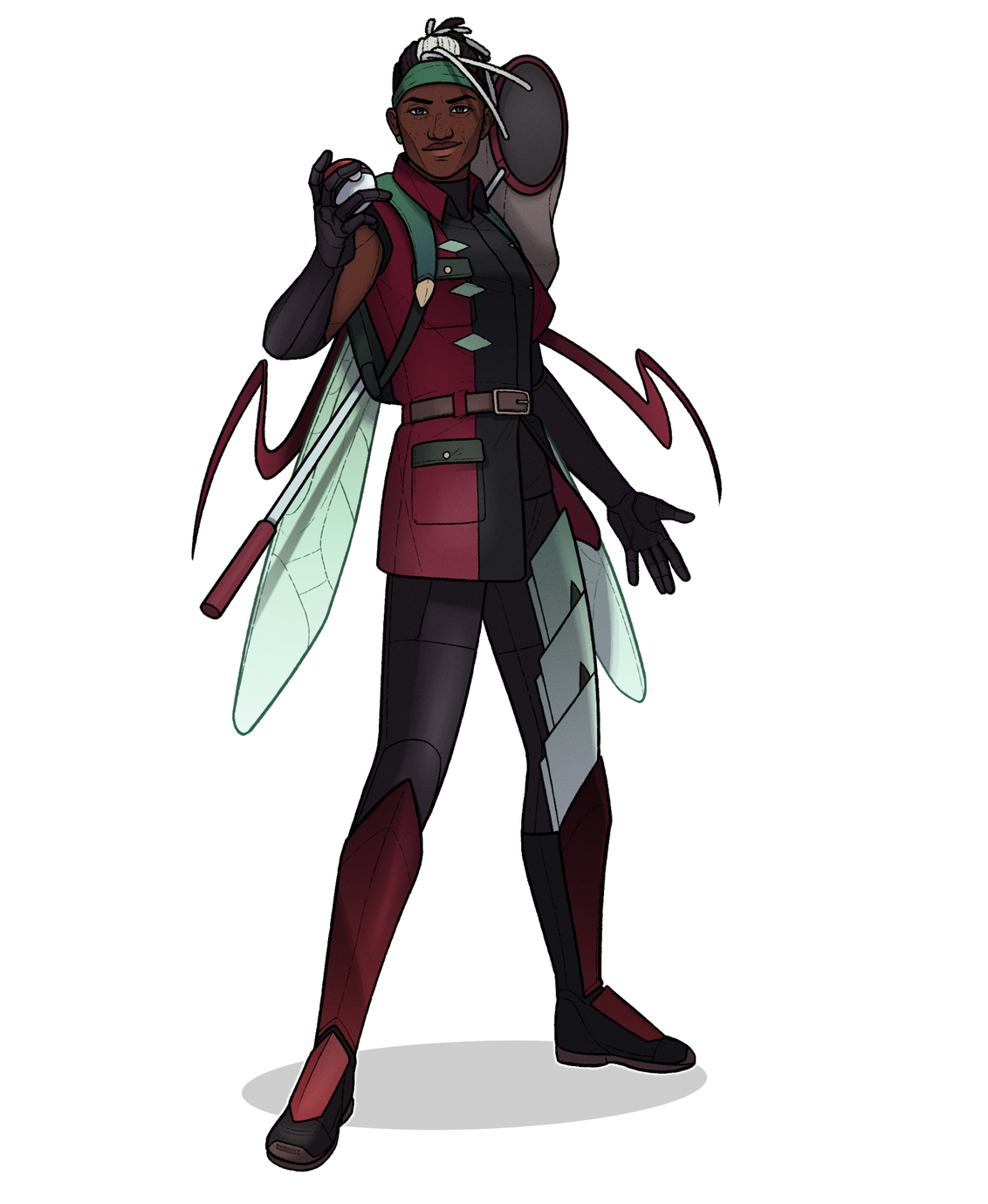 Ensign | Pokemon AU Bug Gym Leader Simple Color, Full Body ($115)