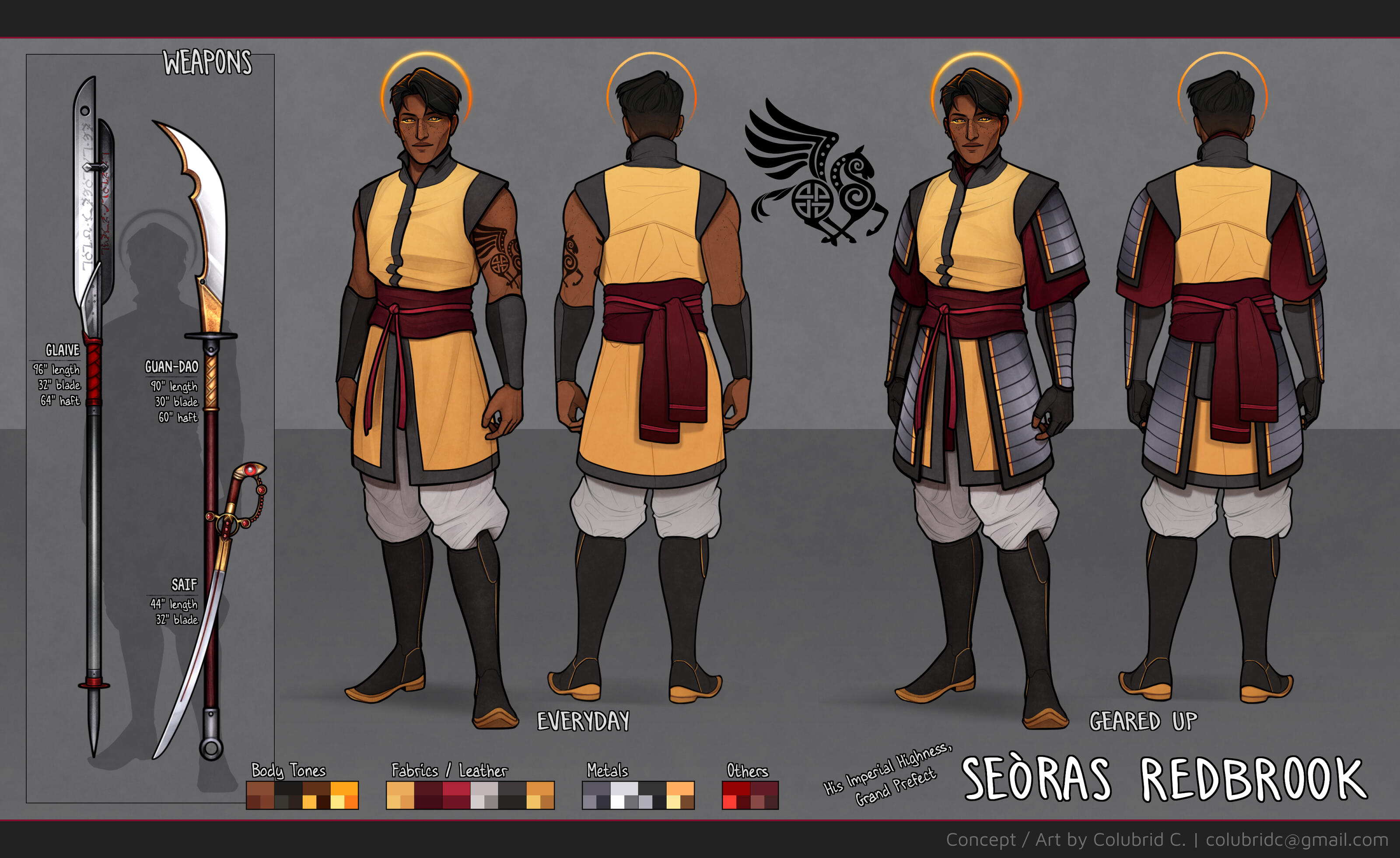 Seòras | PF: BL Campaign Reference Sheet — Half-Celestial Mounted Fighter