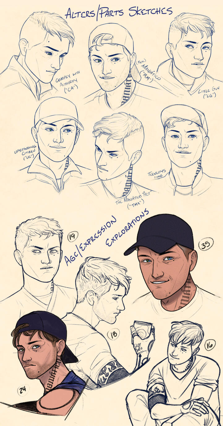 Aloys | Modern AU | Character Sketches